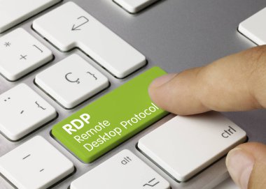 Rdp Uzak Masaüstü Protokolü - Yeşil Klavye Anahtarına Yazma.