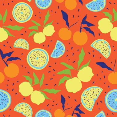 Turuncu turuncu turunçgil vektörü.