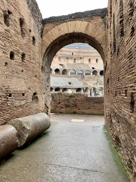 Coliseum Este Cel Mai Mare Amfiteatru Din Vechea Roma — Fotografie, imagine de stoc