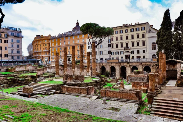 Forumul Roman Din Apropierea Coliseului Arhitectura Romei Antice — Fotografie, imagine de stoc