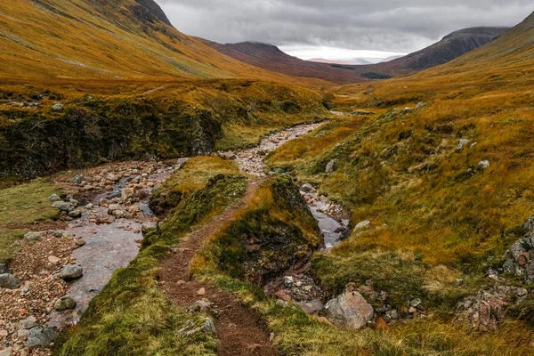 Jesień Glen Etive Szkocja — Zdjęcie stockowe