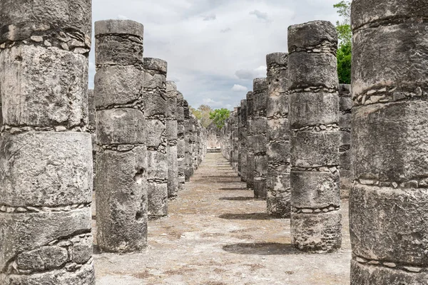 Chichen Itza Yucatan Mexique Avril 2017 Structure Mille Colonnes Ruines — Photo