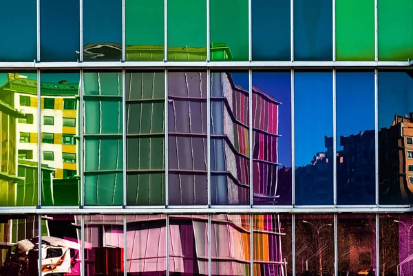 Len Castille Leon Испания Декабря 2016 Года Здания Разноцветных Стенах — стоковое фото