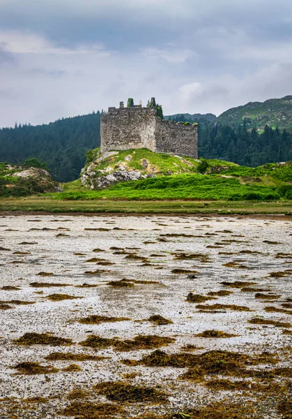 Ruines Château Tioram Sur Île Marée Eilean Tioram Loch Moidart — Photo