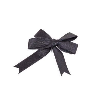 Beyaz arka planda siyah farkındalık şerit