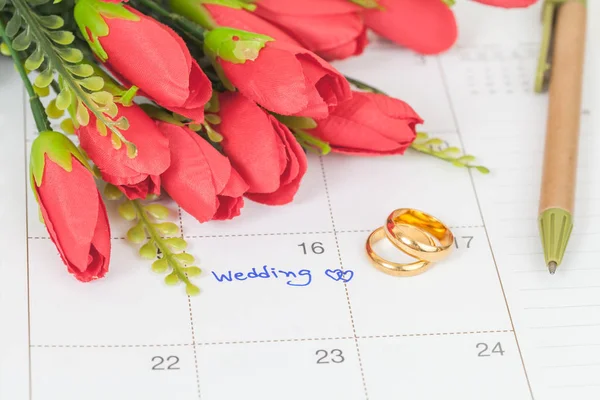 Düğün Not takvimdeki bir hatırlatma düğün için ayarlar 