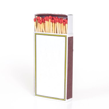 Kibrit kutusu arka plan üzerinde izole