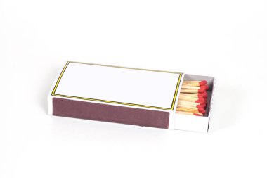 Kibrit kutusu arka plan üzerinde izole