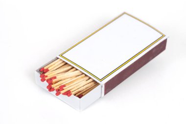 Kibrit kutusu arka plan üzerinde izole