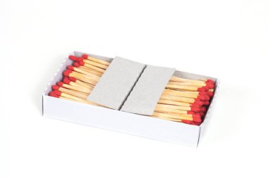 Kibrit kutusu arka plan üzerinde izole