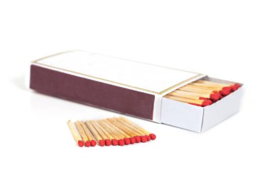 Kibrit kutusu arka plan üzerinde izole