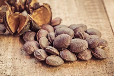 kurutulmuş kapsül Sacha InChI fıstıkla ahşap meyvesi tohumu 