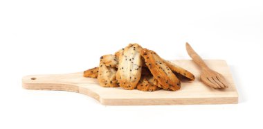 Siyah susam ile küçük tatlı kurabiye ev yapımı, 