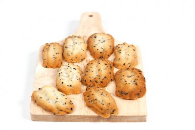 Siyah susam ile küçük tatlı kurabiye ev yapımı, 