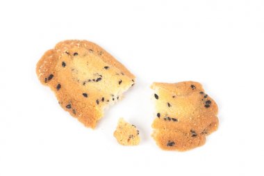 Ev küçük tatlı kurabiye siyah susam, genellikle roun ile yapılan