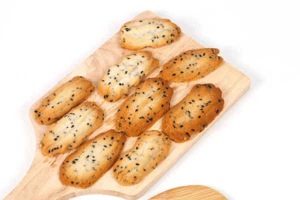 Siyah susam ile küçük tatlı kurabiye ev yapımı, 