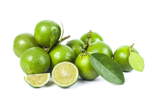 Fresh lime on white background — Stock Photo, Image