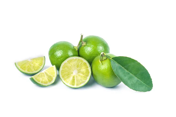 Fresh lime on white background — Stock Photo, Image