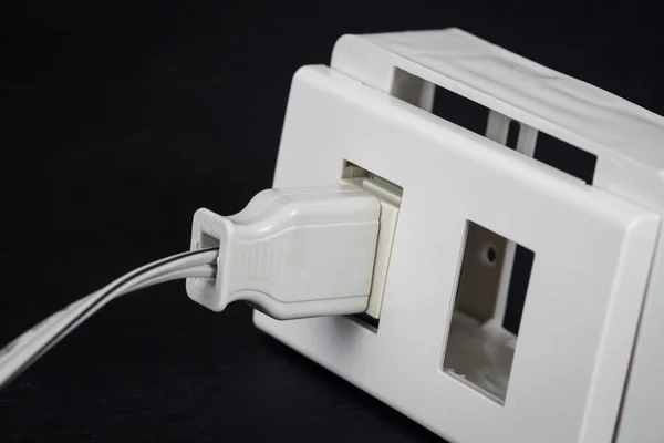 Plug and socket for home electric — Stock Photo, Image