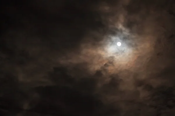 Sky at night with clouds.outdoor and nature background — Stock Photo, Image