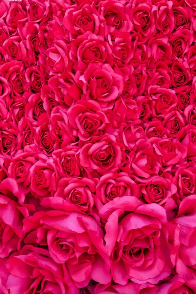 Buquê Feito Rosas Vermelhas Loja Flores Valentines Fundo — Fotografia de Stock