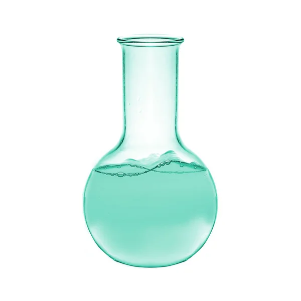 水リップル、科学コンプ付きチューブガラス器具のテスト — ストック写真