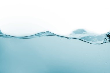 Arka planda hava kabarcıkları olan su veya su dalgası