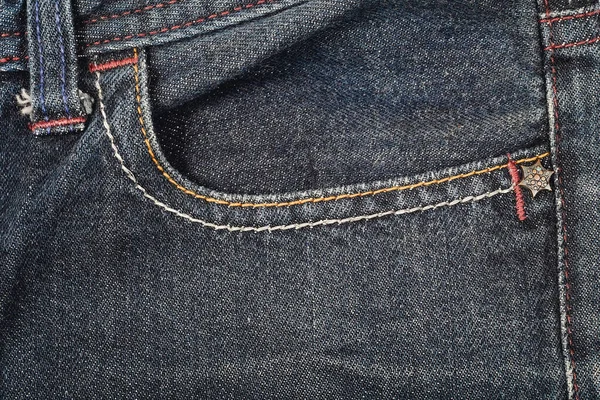 Denim kot kumaş arka plan doku . — Stok fotoğraf