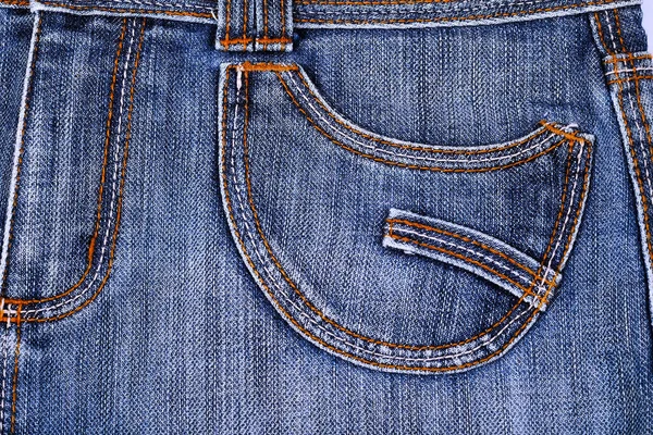 Texture of Denim jeans fabric background . — Stock Photo, Image