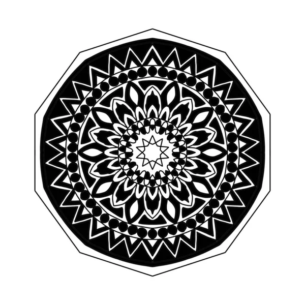Abstract paper cut to mandala design background. — Stock Photo, Image