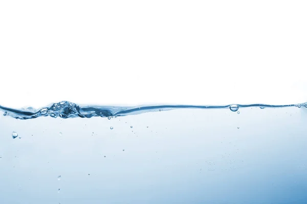 Voda stříkající nebo voda vlna s bublinami vzduchu na pozadí — Stock fotografie