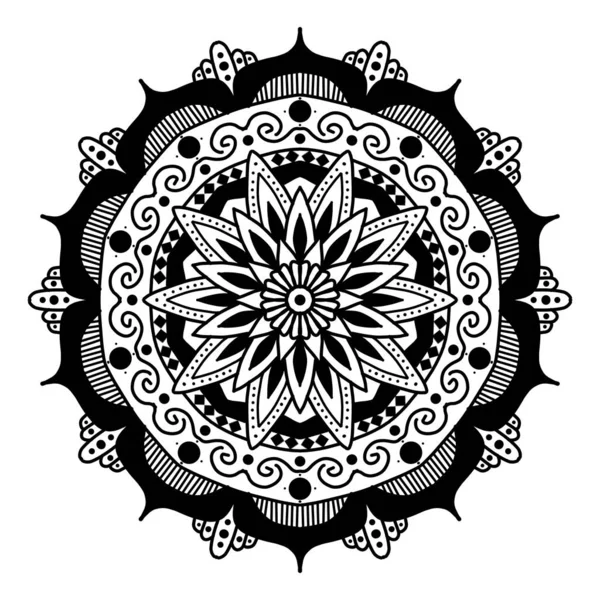 Abstract paper cut to mandala design background. — Stock Photo, Image