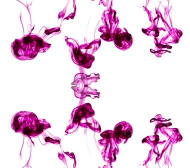 Sudaki renkli mürekkep. Soyut. Geçmişi. Duvar Kağıdı. 