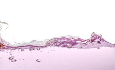 Arka planda hava kabarcıkları olan su veya su dalgası