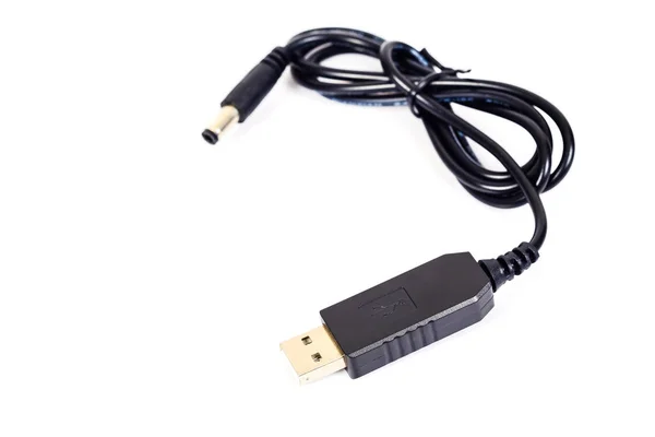 USB maschio con step up all'interno su sfondo bianco  . — Foto Stock