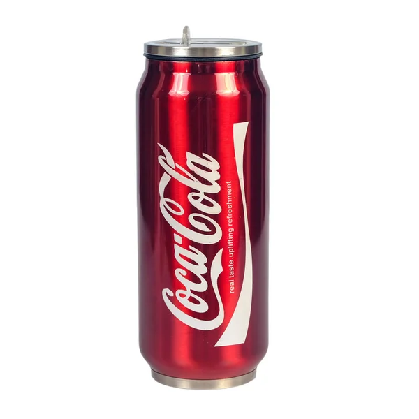 Chiang Rai, Thajsko - 21. června 2019: Coca cola led cooler can f — Stock fotografie