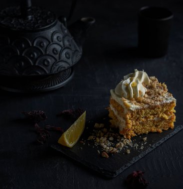 Kremalı havuçlu kek.