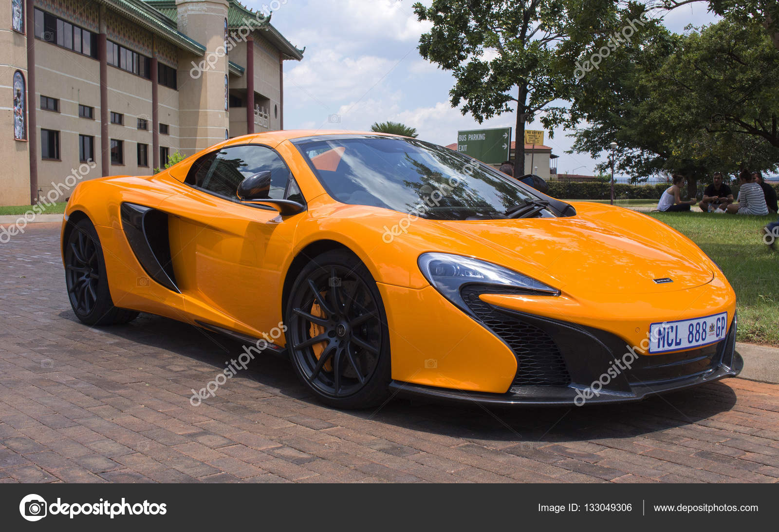 The Orange Sport Car Mclaren Next To Complex Nan Hua Temple In Bronkhorstspruit South Africa Stock Editorial Photo C Ariadna22822 133049306