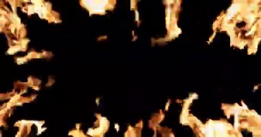 Siyah Arkaplanda Ateş Duvarı var. Üst üste