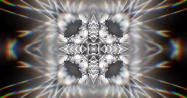 Soyut Yanıp sönen Işıklar. Işık tüneli. Flaşlı ışık. Vj Döngüsü