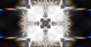 Soyut Yanıp sönen Işıklar. Işık tüneli. Flaşlı ışık. Vj Döngüsü