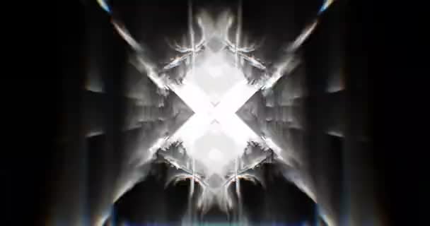 抽象闪烁灯 光隧道 中风光 Vj环 — 图库视频影像