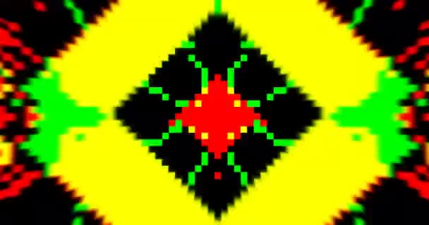 Boucle 8Bit VJ. Écran d'arcade. Jeu rétro 