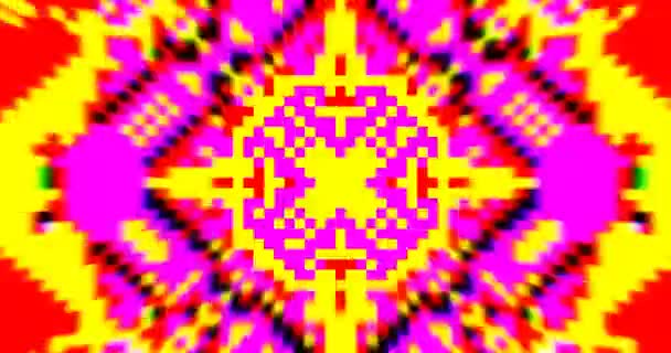 Boucle 8Bit VJ. Écran d'arcade. Jeu rétro 