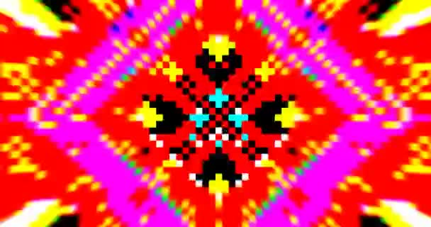 Boucle 8Bit VJ. Écran d'arcade. Jeu rétro 