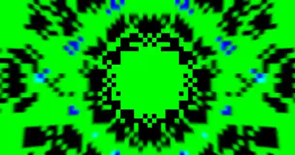 Boucle 8Bit VJ. Écran d'arcade. Jeu rétro 