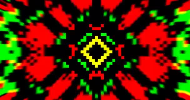 Boucle 8Bit VJ. Écran d'arcade. Jeu rétro 