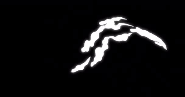 Smoke Dibujos Animados Toon Flash Sprites Juego Activos Del Juego — Vídeo de stock