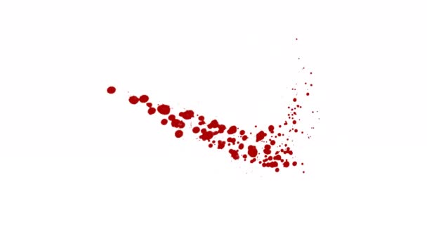 油漆飞溅 红色喷漆 水花套件 — 图库视频影像