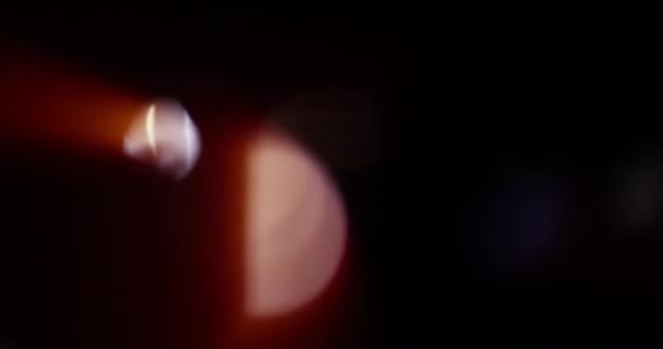 Amber Light Wycieka Czarnym Tle Nakładka Przejście Filtry Kolorów Wideo — Wideo stockowe